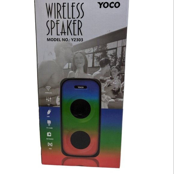 Yoco Bluetooth Speaker Y2303 EQ AND FM RADIO *NEW* - Picture 2 of 4